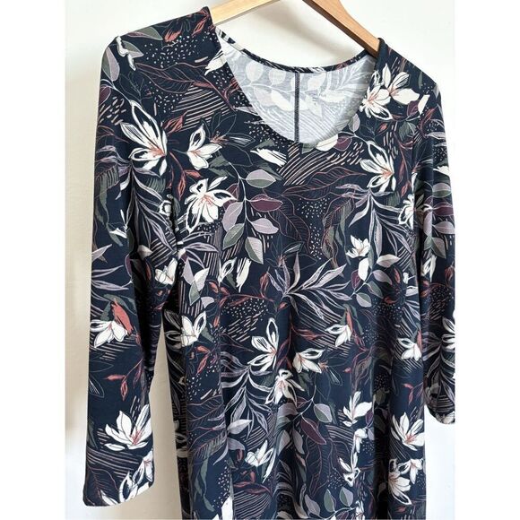 Garnet Hill seamed knit trapeze dress size small - Picture 4 of 8